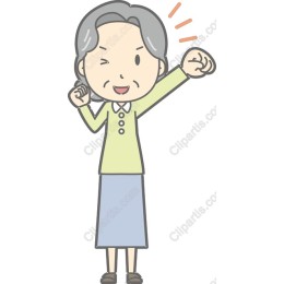 Cheerful Elderly Woman