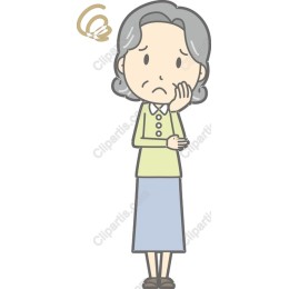 Concerned Elderly Woman