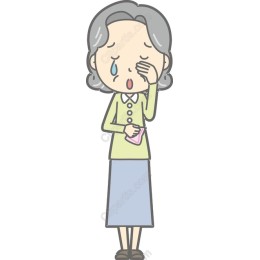 Emotional Elderly Woman
