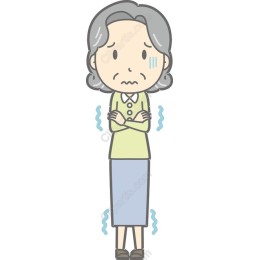 Worried Elderly Woman