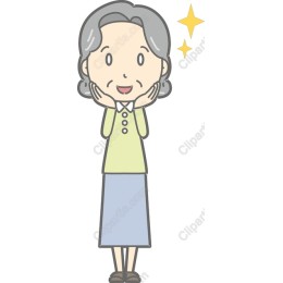 Cheerful Elderly Woman
