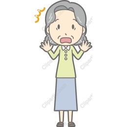 Surprised Elderly Woman