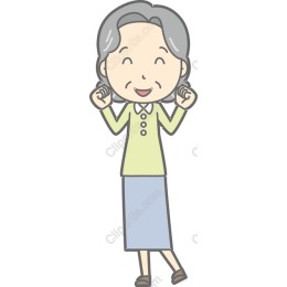 Cheerful Elderly Woman