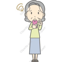 Concerned Elderly Woman
