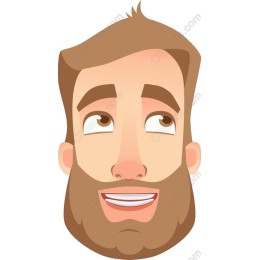 Cheerful Bearded Man