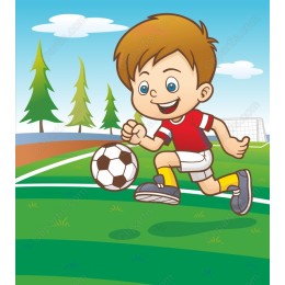 Cheerful Soccer Boy