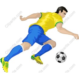 Vibrant Soccer Player Action