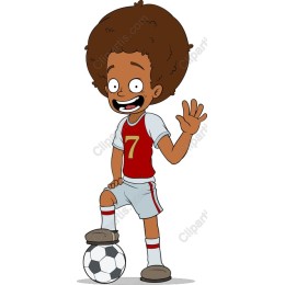 Cheerful Soccer Kid