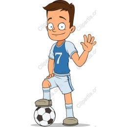 Cheerful Young Soccer Player