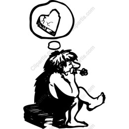 Whimsical Caveman Dreaming