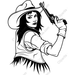 Cowgirl with a Revolver