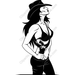 Fierce Cowboy Woman