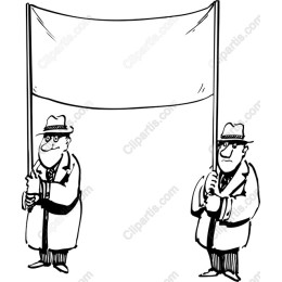 Vintage Banner Holders