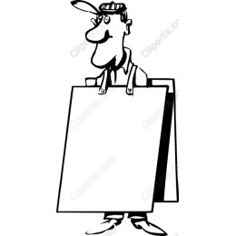 Cheerful Signboard Holder