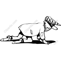 Whimsical Cartoon Burglar