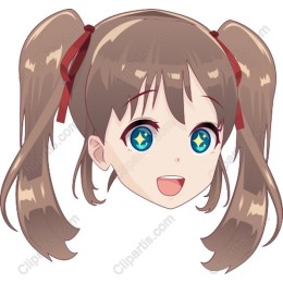 Joyful Pigtail Girl