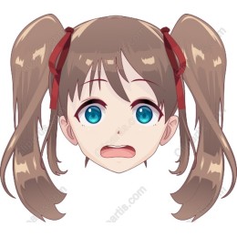 Anime Girl with Blue Eyes