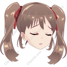 Charming Anime Character Head