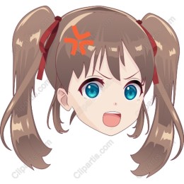 Anime Girl Expressive Head