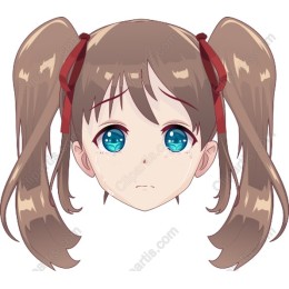 Emotional Expression: Girl with Tearful Eyes