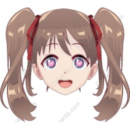 Anime Girl with Heart Eyes