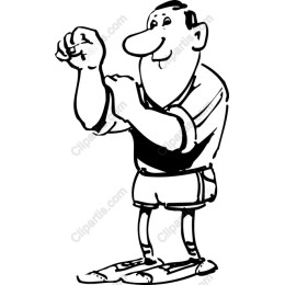 Muscular Cartoon Character