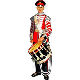 Vibrant Military Drummer