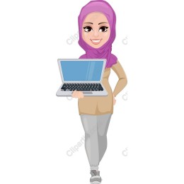 Empowering Woman with Laptop