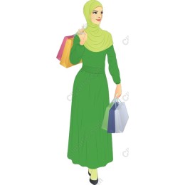 Fashionable Woman with Shopping Bags