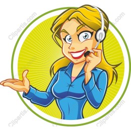 Cheerful Customer Service Representative