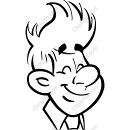 Cheerful Cartoon Character
