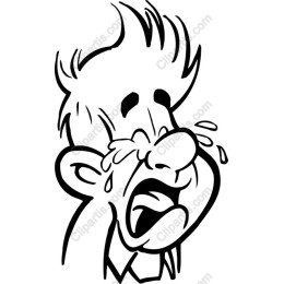 Crying Cartoon Character