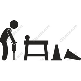 Construction Worker Jackhammer