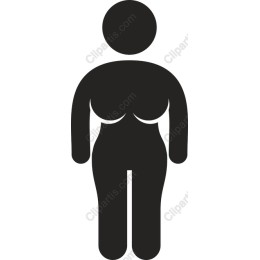 Minimalist Curvy Human Figure