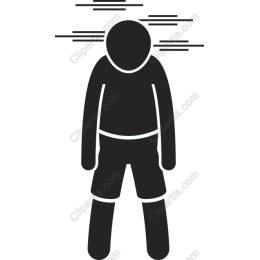 Minimalist of a Hunched Person