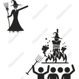 Witch and Bonfire