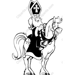 Whimsical Saint on Horseback