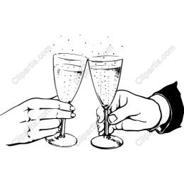 Clinking Champagne Glasses