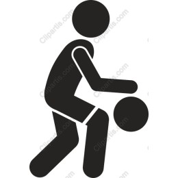 Dynamic Basketball Player Clipart