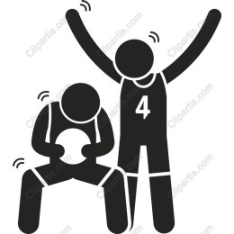 Basketball Team Celebration