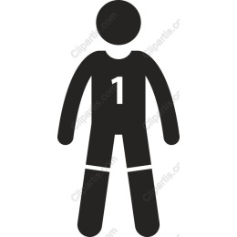 Minimalist Sports Player - Number 1