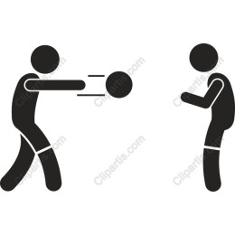 Playful Stick Figure Ball Throwing
