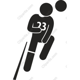 Dynamic Runner with Number 23