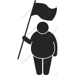 Proudly Waving Flag Character