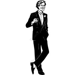 Dapper Gentleman in Formal Attire