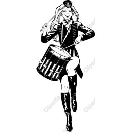 Dynamic Female Drummer