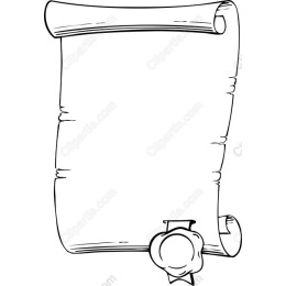 Vintage Blank Parchment Scroll