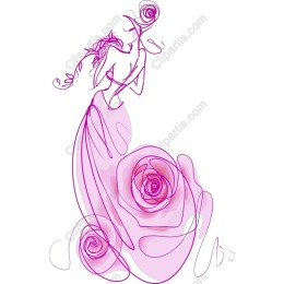 Elegant Floral Woman