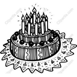 Charming Vintage Birthday Cake