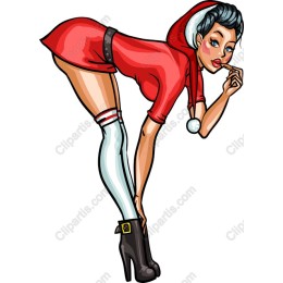 Festive Santa Girl